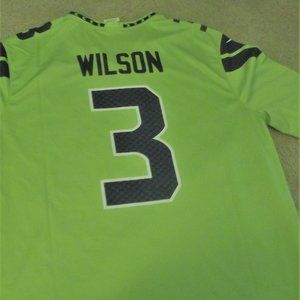 Russell Wilson Nike Green Color Rush Legend Jersey